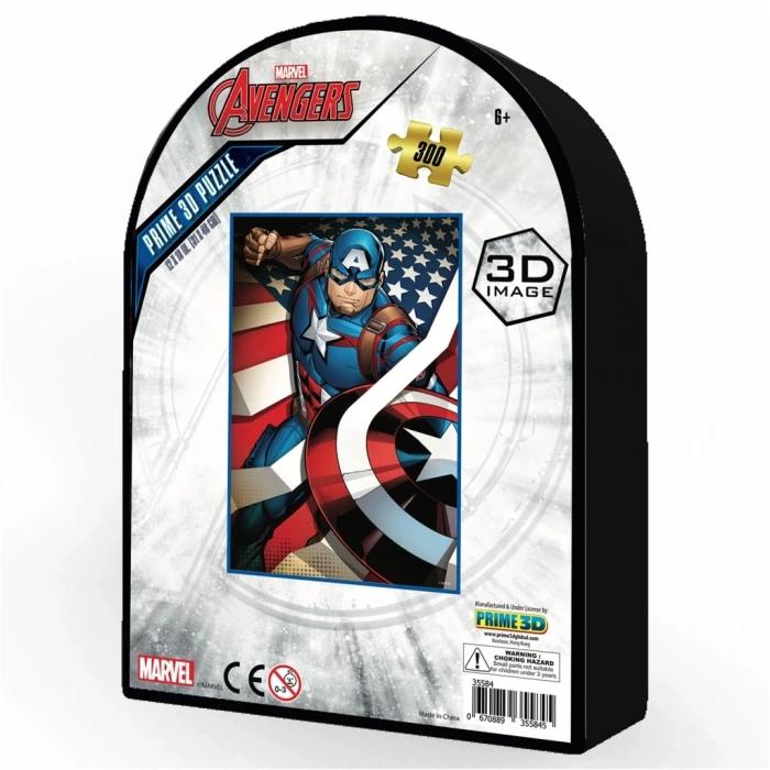 Mey İthalat® Captain America 300 Parça Puzzle 35584 - Metal Kutu