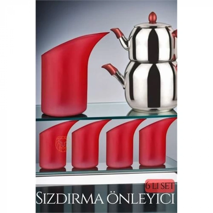 6lı Sızdırmaz Silikon Çaydanlık Ucu Aparatı - Damlatma Önleyici Akıllı Emzik Başlığı - Isıya Dayanıklı
