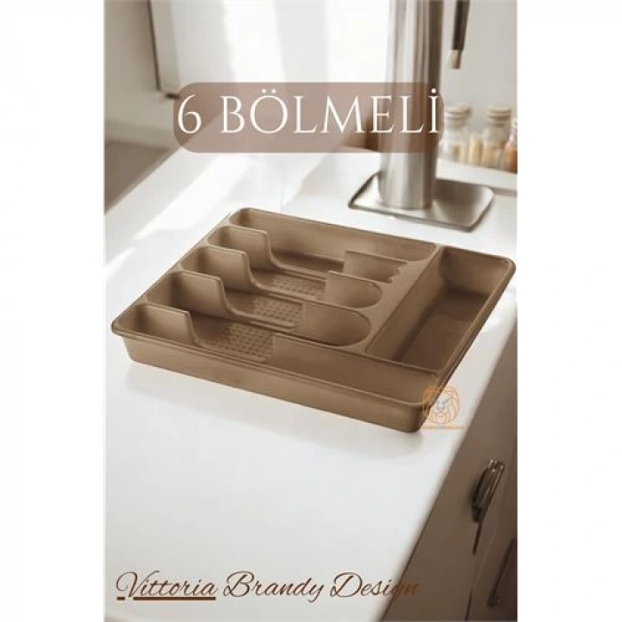 Çekmece İçi Kaşıklık Kepçelik 6 Gözlü LATTE