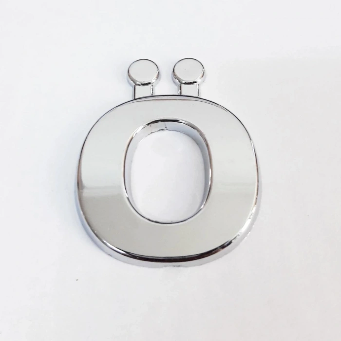 Mey İthalat® Cemax Ö Harfi  3,75 cm Krom Yapışkanlı