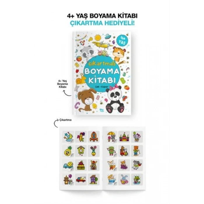 Çıkartmalı Boyama Kitabı  4 Yaş +
