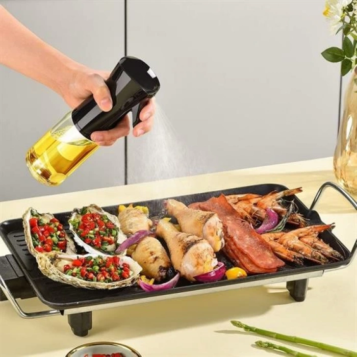 Çok Amaçlı Cam Şişe Püskürtmeli Dağıtıcı Yağdanlık Limonluk Sirke Sosluk Spreyi (5047)