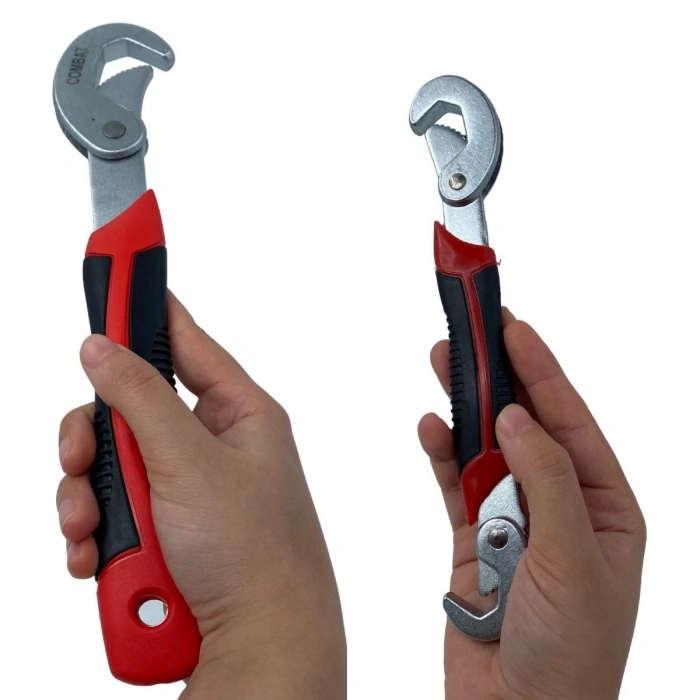 Çok Fonksiyonlu Ergonomik Ayarlanabilir Büyük Küçük Akıllı Pense Anahtar 2li Set (5047)