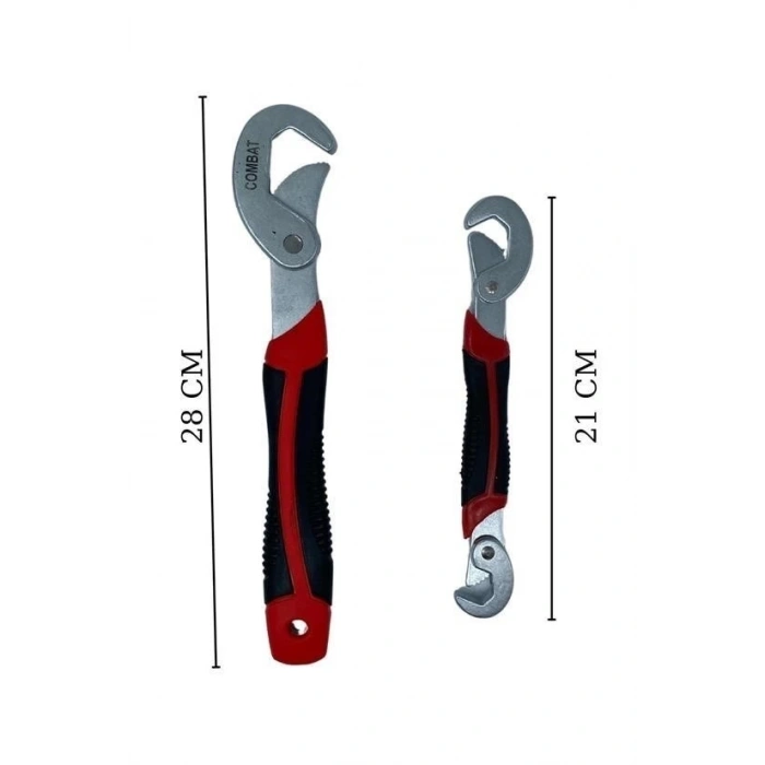 Çok Fonksiyonlu Ergonomik  Ayarlanabilir Büyük Küçük Akıllı Pense Anahtar 2li Set