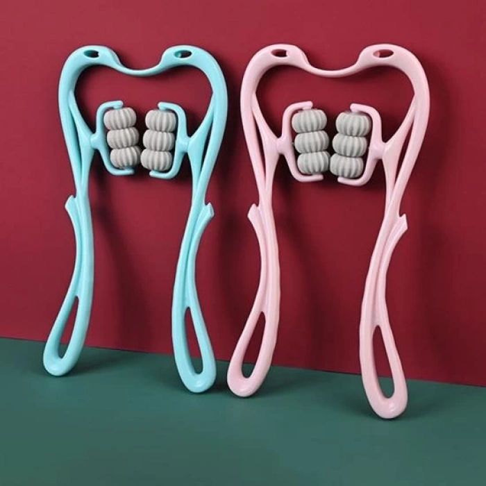 Çok Fonksiyonlu Manuel Altı Tekerlekli Boyun Masaj Aleti (5047)