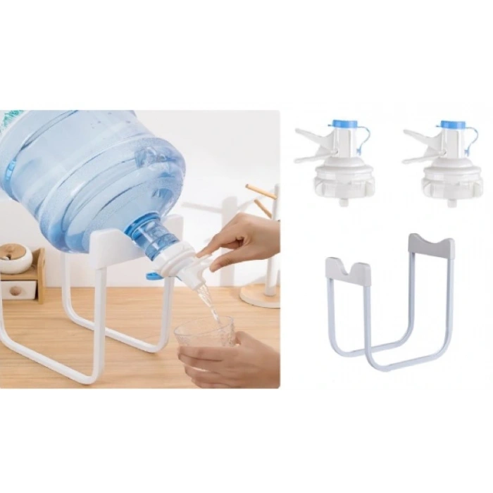 Damacana Musluk Başlığı ve Metal Ayak Stand Seti (5047)