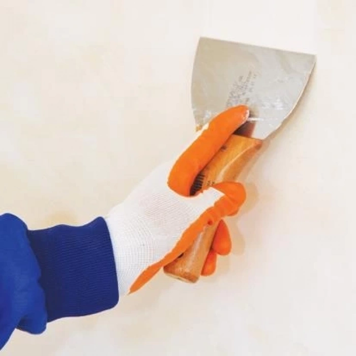 Mey İthalat® Dekor 002 Macun Ispatulası 8 cm Ahaşap Saplı