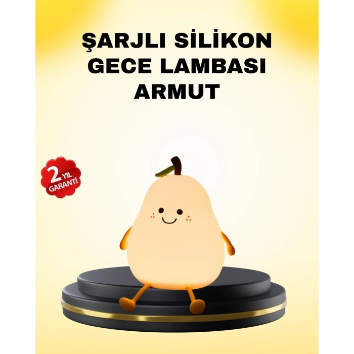 Mey İthalat® Dekoratif Armut LED Lamba Renk Ayarlı Şarj Edilebilir