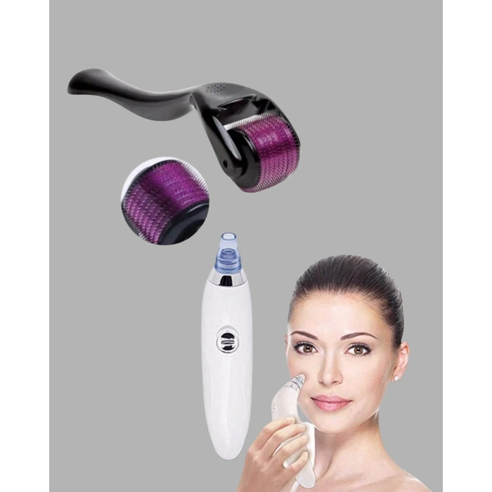Mey İthalat® Dermaroller + Siyah Nokta Temizleyici Setı