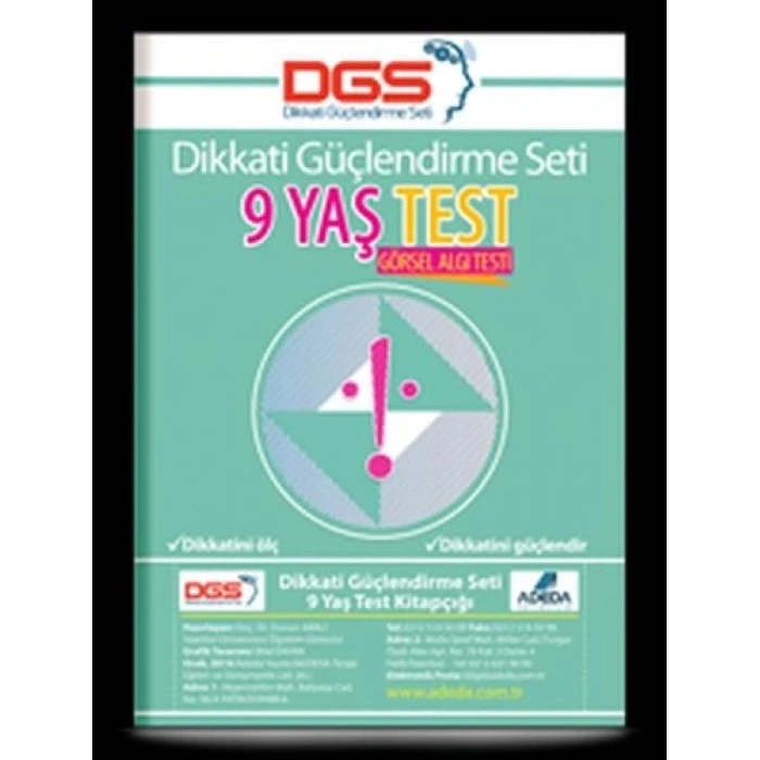 Dikkati Güçlendirme Seti 9 Yaş Test
