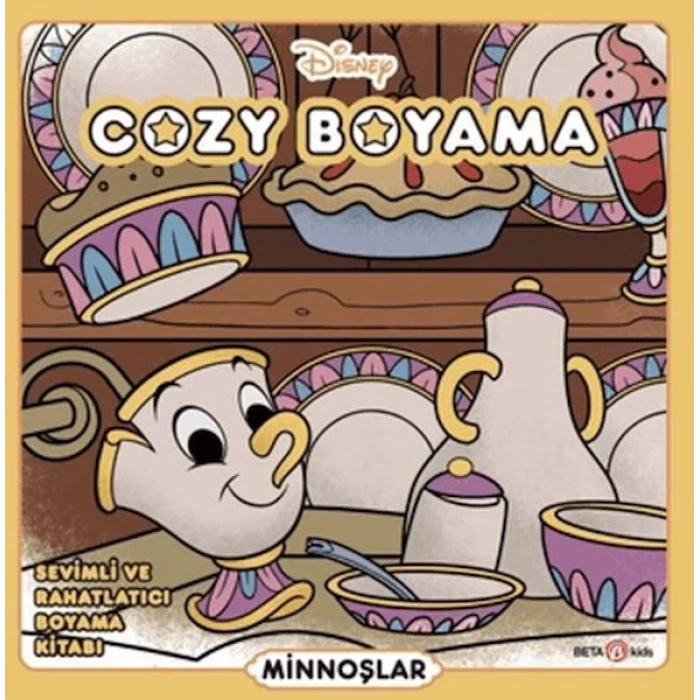 Disney Cozy Boyama, Sevimli ve Rahatlatıcı Boyama Kitabı - Minnoşlar
