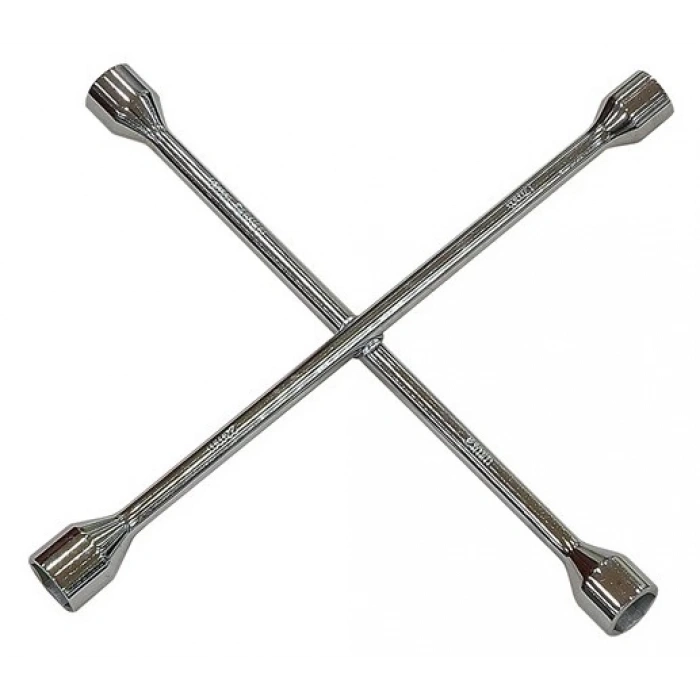 Dörtlü Bijon Anahtarı Krom Çelik Tam Profesyonel Lokmalı Bijon Tüm Araçlar İçindir (5047)