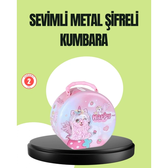 Mey İthalat® Eğitici Çocuk Para Kasası Kişisel Eşya ve Para Saklama