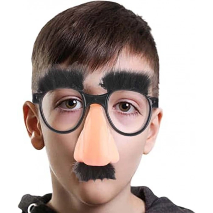 Eğlenceli Kılık Değiştirme Kaş Bıyık Mizah Gözlüğü 9x13 cm (5047)