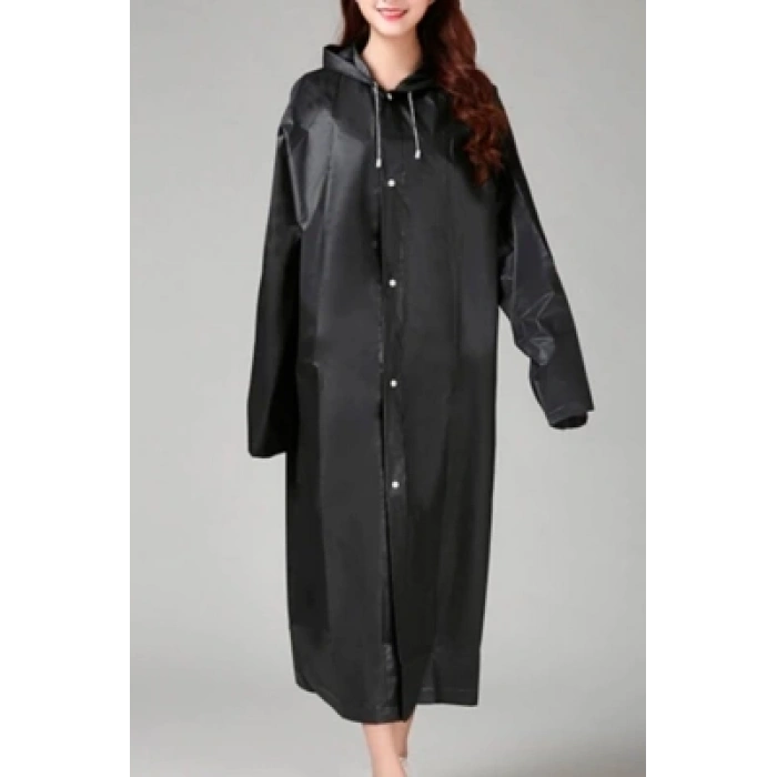 EVA SİYAH PARDESÜ YAĞMURLUK (5047)