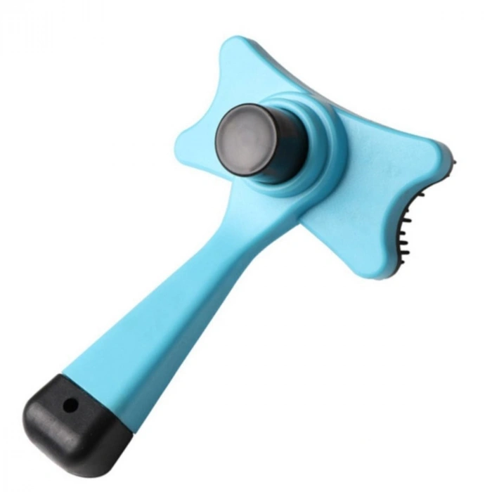 Evcil Hayvan Kedi Köpek Tüy Toplayıcı Otomatik Tuşlu Pet Tarak (5047)