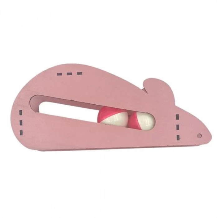 Fare Kedi Oyunu Ahşap 2 Toplu Kedi Oyuncağı Tahta Kedi Oyunu Tahta Fare Ve Toplu Oyuncak (5047)