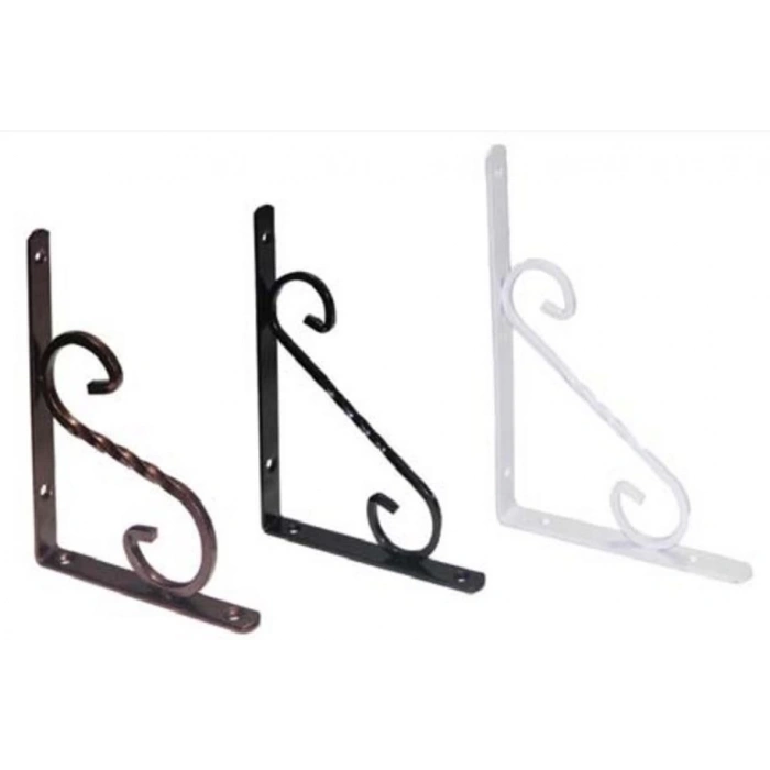 Mey İthalat® Ferforje Raf Altı No:3 Beyaz