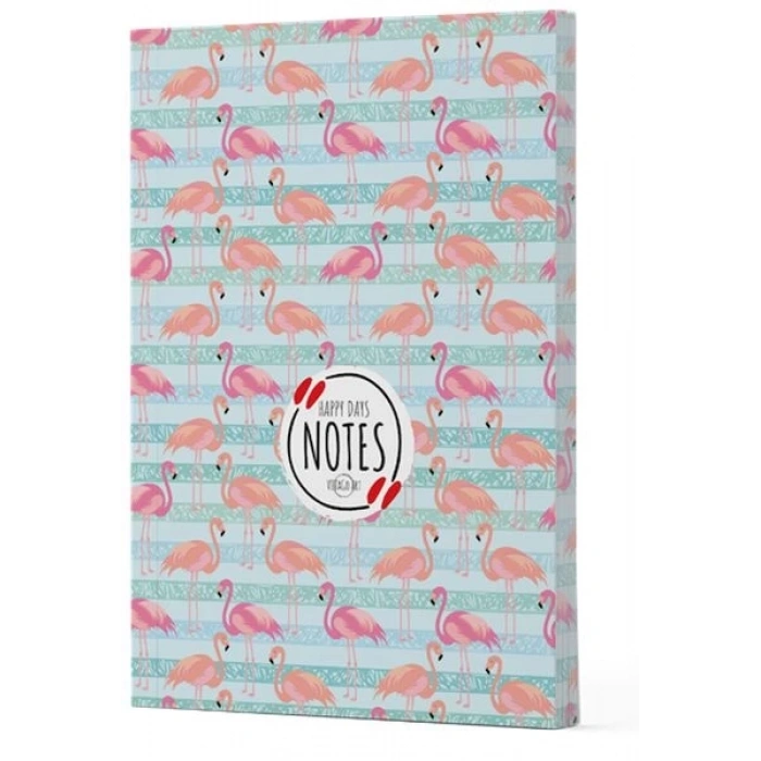 Flamingo 1 - Yan Baskılı Çizgili Defter