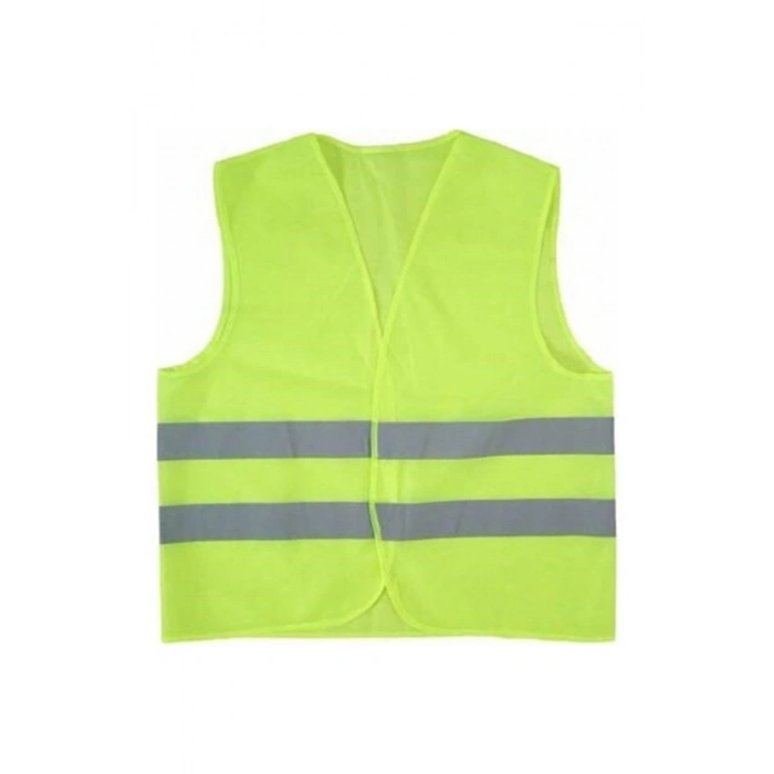 FOSFORLU YEŞİL SARI İKAZ YELEK (5047)