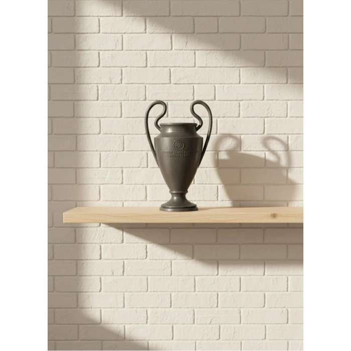 Mey İthalat® Füme Şampiyonlar Kupası 25cm Modern Dekor Ödül Biblo