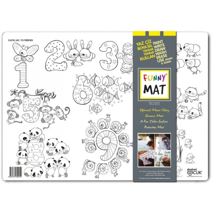 Funny Mat - Sayılar - Küçük 33,5x48cm