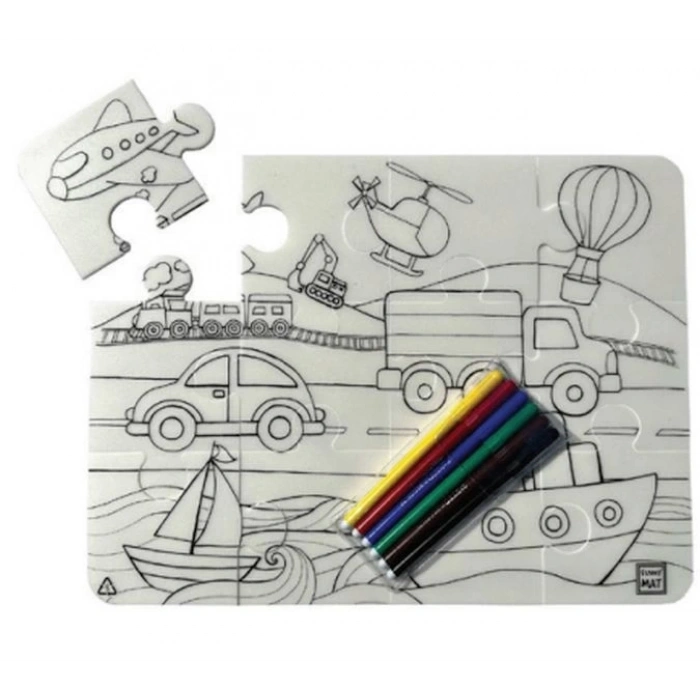 Funny Mat - Taşıtlar 30 X 40 Cm