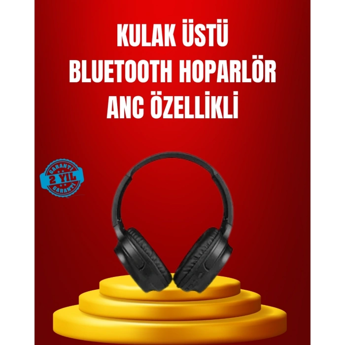 Mey İthalat® Geniş Frekans Aralıklı Bluetooth Kulak Üstü Kulaklık