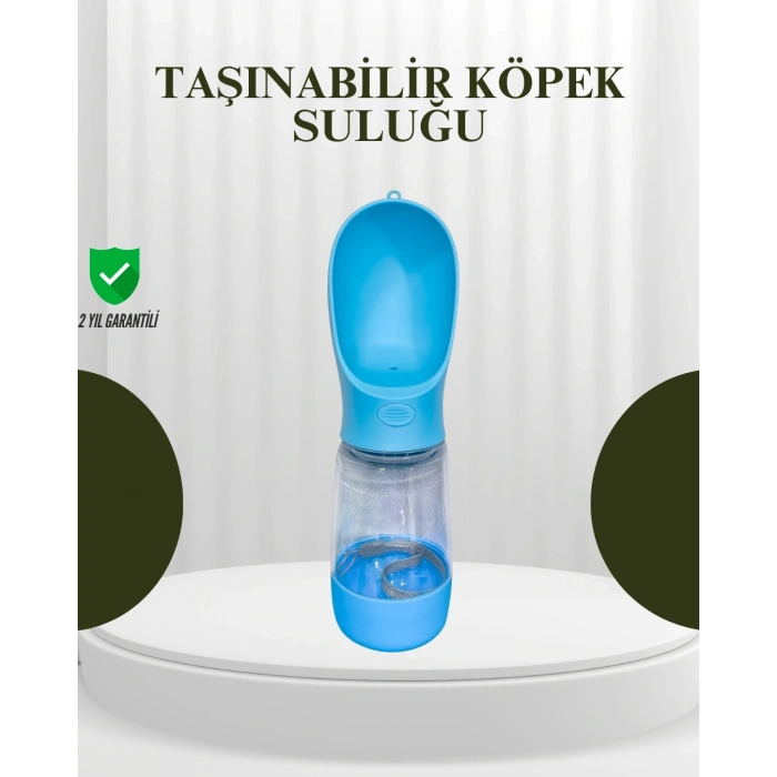 Mey İthalat® Gıda Sınıfı Malzemeli Evcil Hayvan Su Şişesi BPA İçermez Tek Tuş Kontrol