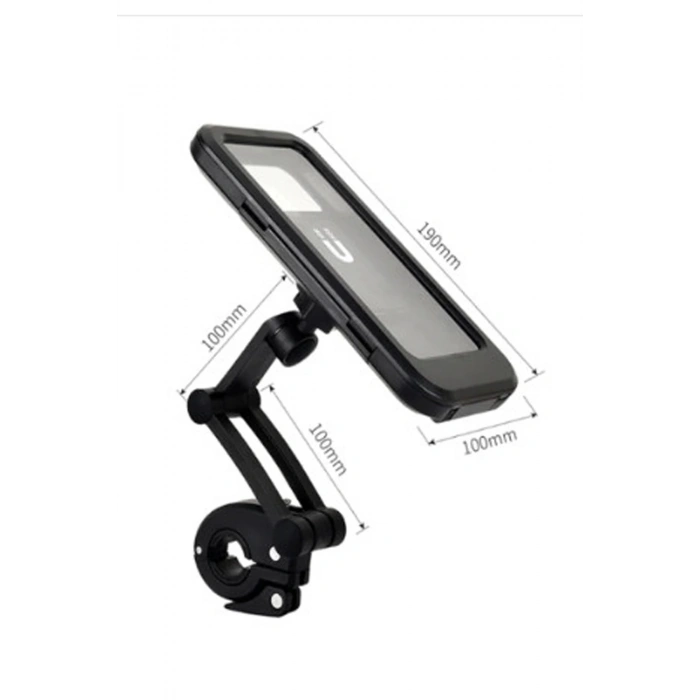 Gidon Bağlantılı Su Geçirmez Mıknatıslı Motorsiklet Telefon Tutucu