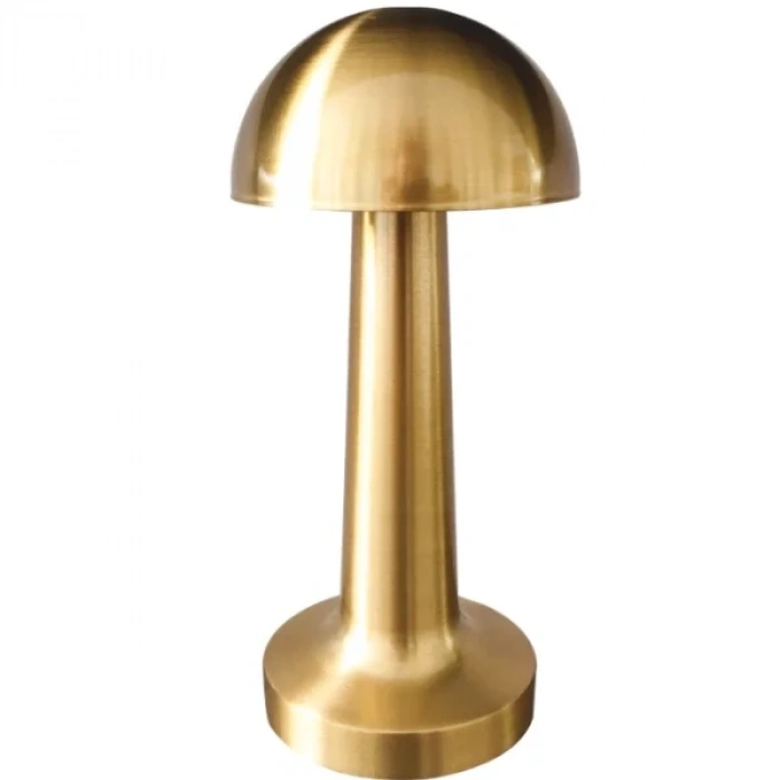 GOLD Mantar Lamba CT-8429 Lizbon 3 Renk Şarjlı Masa Lambası (5047)