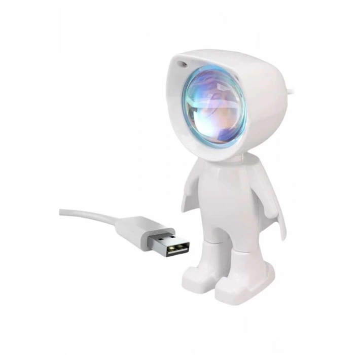 Mey İthalat® Gün Batımı Projektör Lamba Astronot Görünümlü Dekoratif Masa Lambası