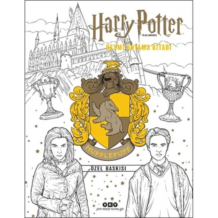 Harry Potter Filmlerinden Resmi Boyama Kitabı – Hufflepuff Özel Baskısı