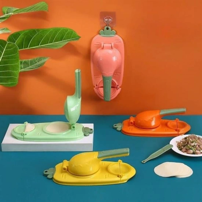 Havuç Tasarımlı Şık  Pratik  Börek Mantı Hamuru Presleme  Börek Yapma Kalıbı (5047)