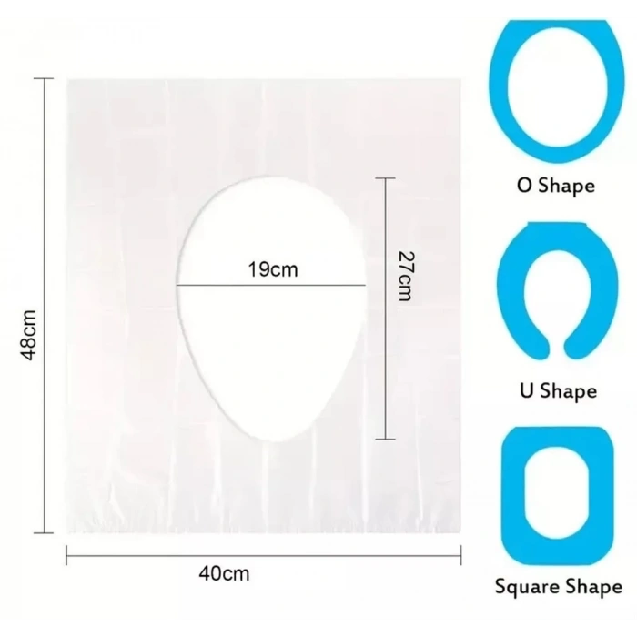 Hijyenik Tek Kullanımlık Klozet Kapağı Poşeti 50 Adet KUTULU