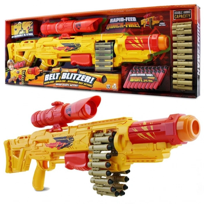 Mey İthalat®  Huntsman Belt Blitzer Sünger Dart Atan Oyuncak