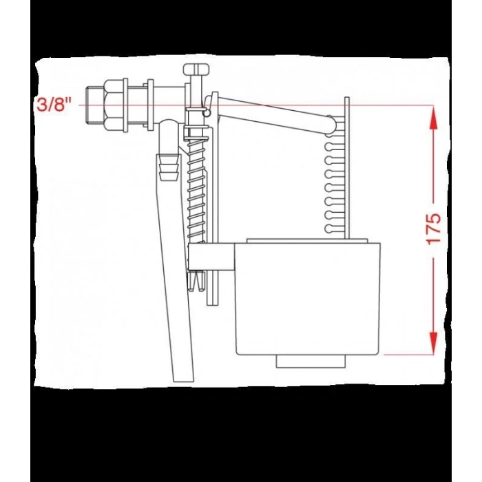 Japar 1/2 Şok Kapatmalı Flatör