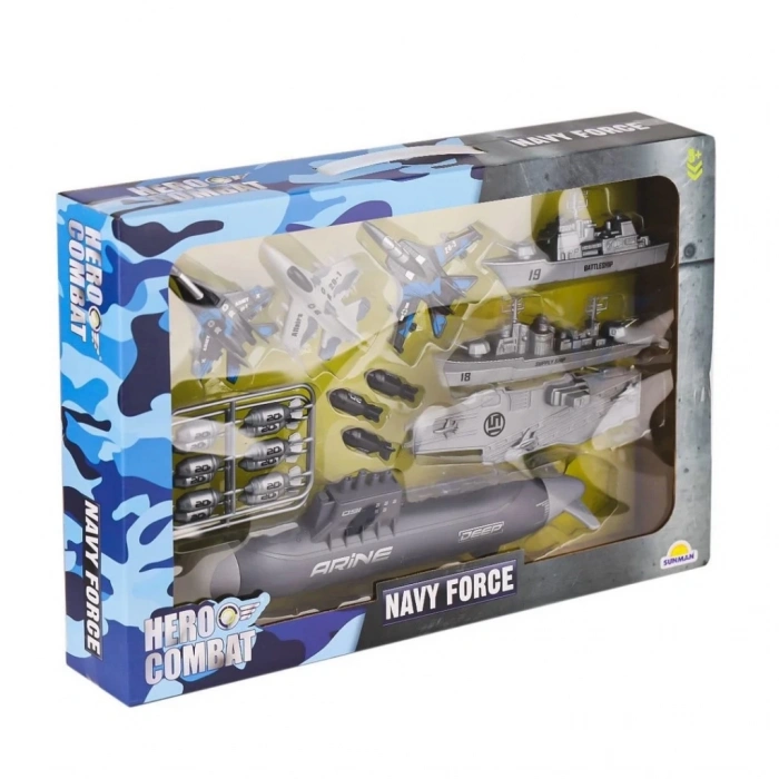 Jet Uçak Gemisi ve Denizaltı Askeri Oyun Seti
