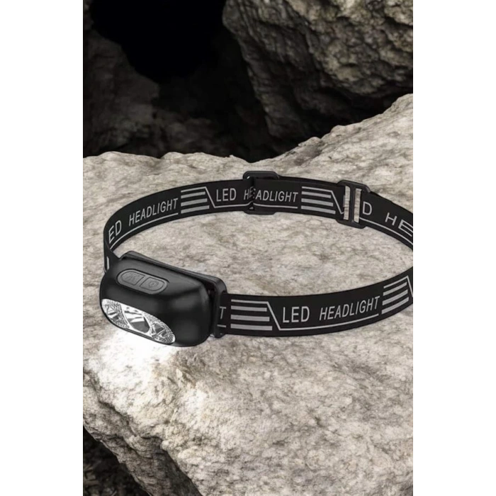 Mey İthalat® Kamp Lambası Led Işık Kafa Lambası Balıkçı Lambası Ayarlanabilir