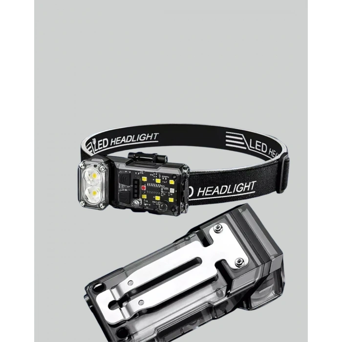 Mey İthalat® Kamp ve Outdoor İçin LED Far 10 Saat Pil Sensörlü Manyetik