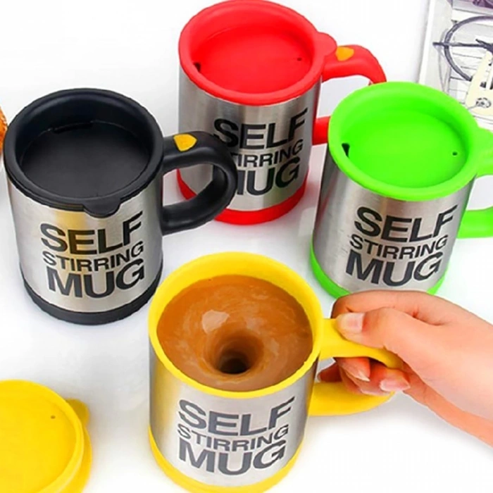 Karıştırıcı Özellikli Mikser Kupa Bardak Self Stirring Mug (5047)
