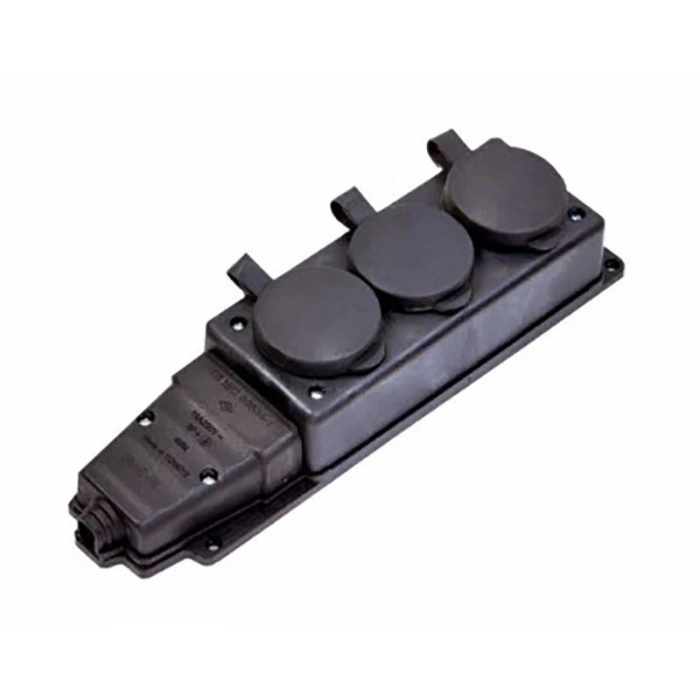 Mey İthalat® Kauçuk 220V Uzatma 3lü Priz