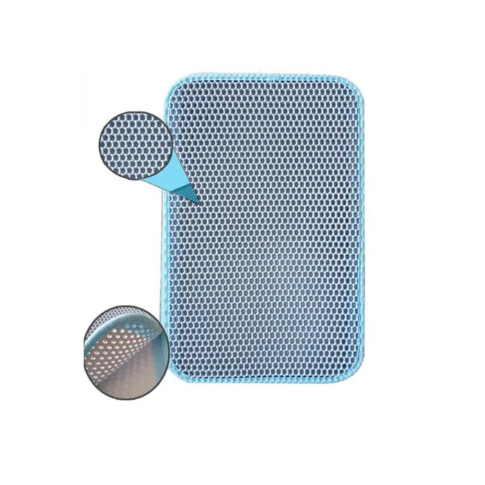 Kedi Tuvalet Önü Kum Toplayıcı Temizleyici Elekli Gri Paspas (5047)