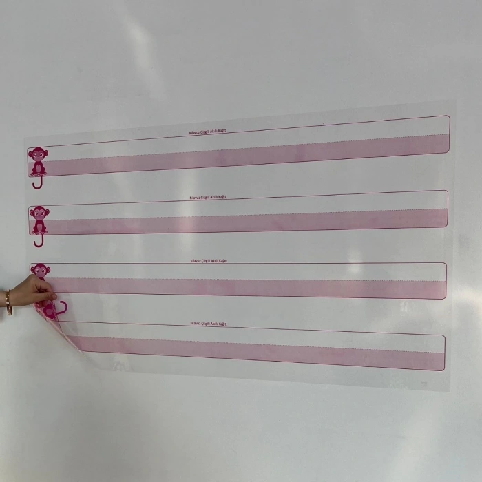 Kılavuz Çizgili Akıllı Kağıt Yazı Tahtası Duvarda İz Bırakmaz Statik Yeni Müfredata Uygun 100x56cm (5047)