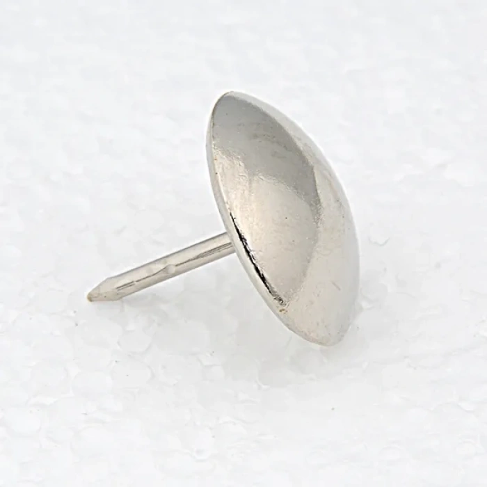 Kısa Çivili Gümüş Nikel Kabara Raptiye 6,5 Mm - 100