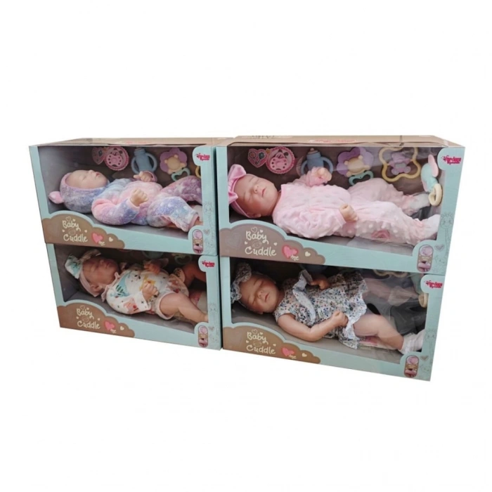 Mey İthalat® KNG-901-3 5 -02 1 4 KUT 43 CM GERÇEKCİ BEBEK VE