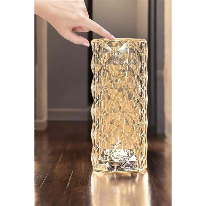 Mey İthalat® Kristal Dokunmatik Ve Kumandalı Masa Ve Gece lambası