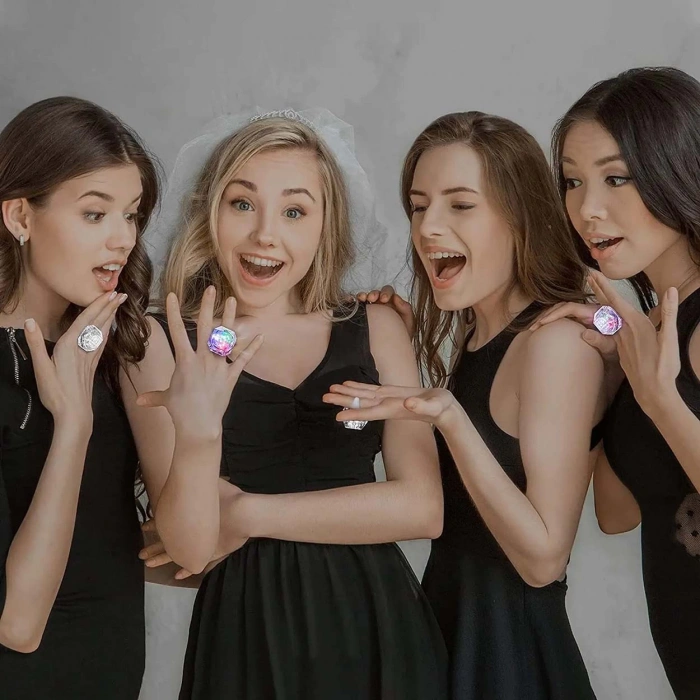 Kristal LED Parti Yüzük Seti (6&apos;lı) (5047)