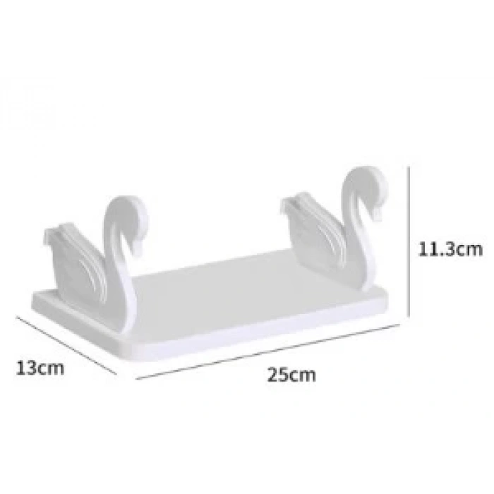 Kuğu Tasarımlı Kendinden Yapışkanlı Raf