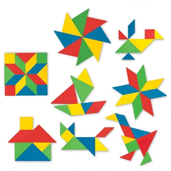 Mey İthalat® Kutulu Tangram 28 Parça